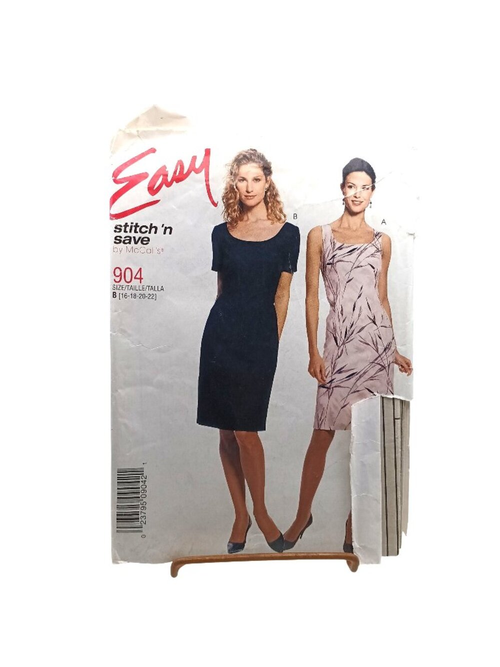 Easy Stitch N Save By McCalls 904 Misses Dress Sewing Pattern Size B 16-18-20-22